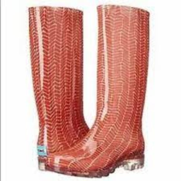 TOMS Herringbone Print Cabrillo Rain Boot - Picture 1 of 5
